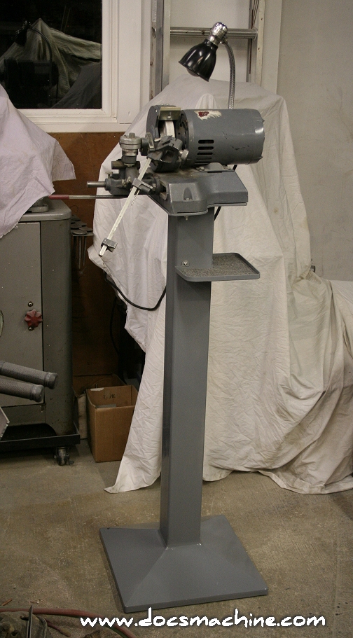 The finished drill grinder stand