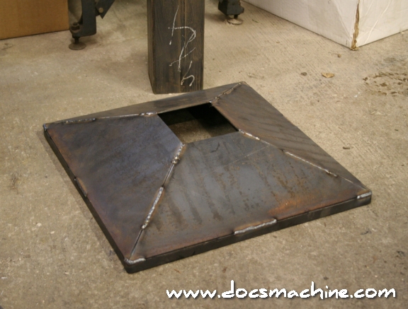 Stand base with edge