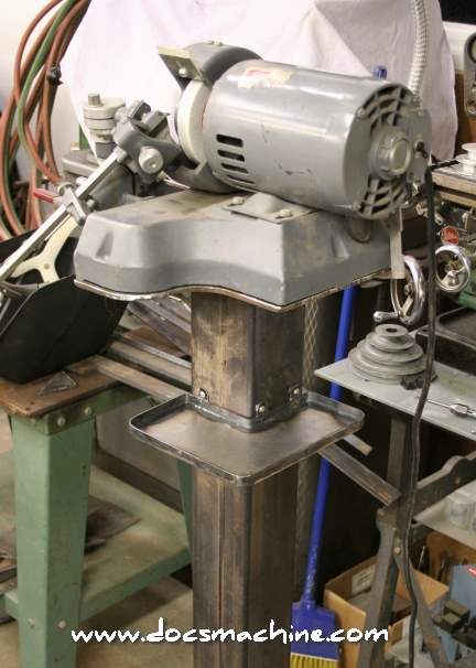 Tray fitted to column